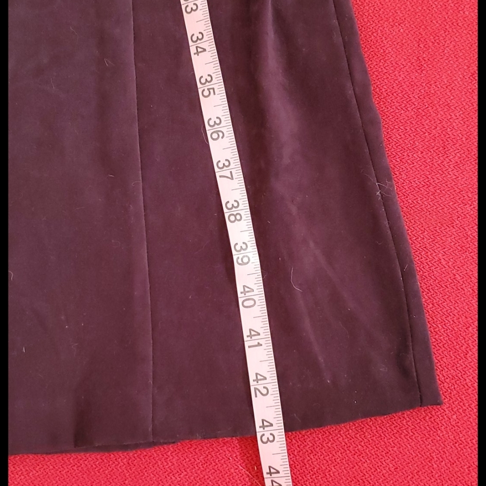 R & K Maxi coat Burgundy 3 buttons velvety feel sz. 6P - Picture 11 of 12